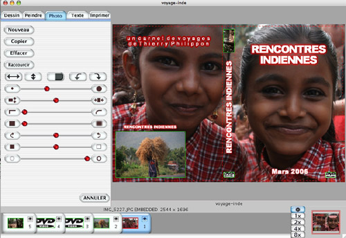 impression de DVD