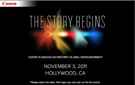 Myst�re autour d'une annonce mondiale le 3 novembre chez Canon