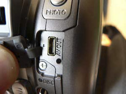 Canon DC40 connectique
