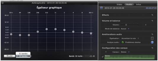 FCPX accentuer voix