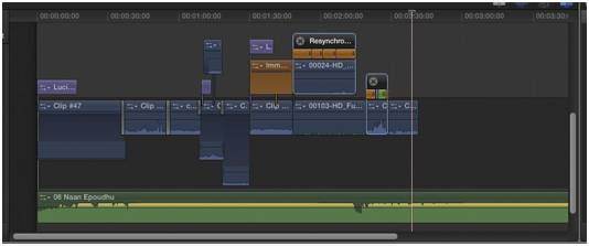 FCPX timeline