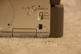 Panasonic NV-GS180 connectique