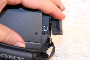 Sony DCR-HC46 connectique