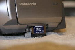Panasonic NV-GS500 carte mmoire
