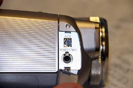 Panasonic NV-GS500 connectique