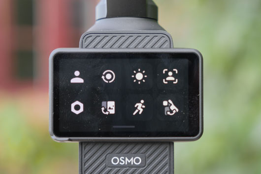 taille cran osmo pocket 3