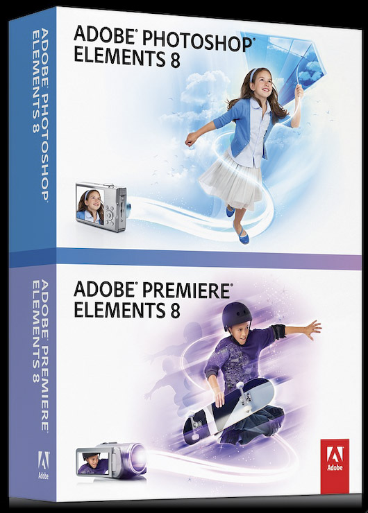Adobe Premiere Elements 8 et Photoshop 8