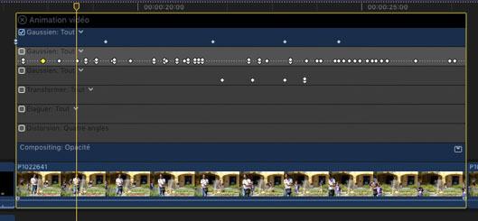 FCPX flou gaussien