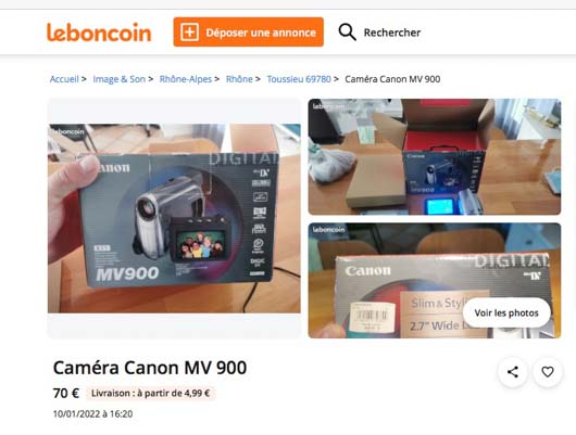 MV900 le bon coin