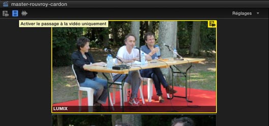 FCPX activer vido seulement
