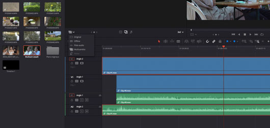 multicamra ligne de temps DVR