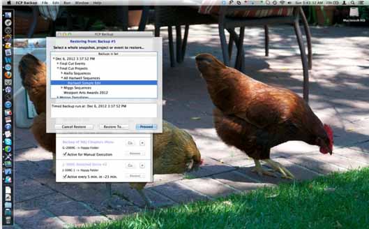 Backups for Final Cut pro