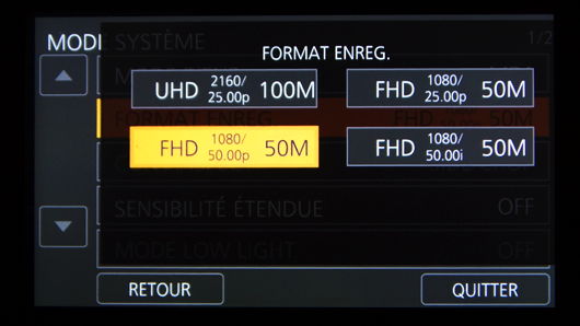 UX90 modes