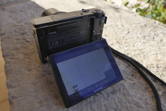 écran DSC-RX100 II