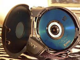 Sony DCR-DVD505 disque
