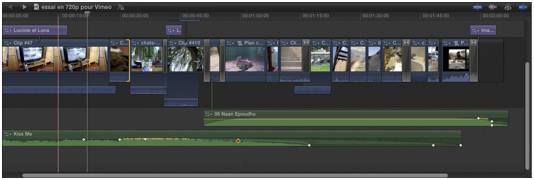 FCPX time-line