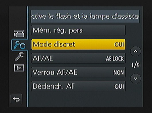 mode discret