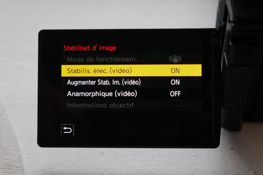 stabilisation lectornqioue vido GH6