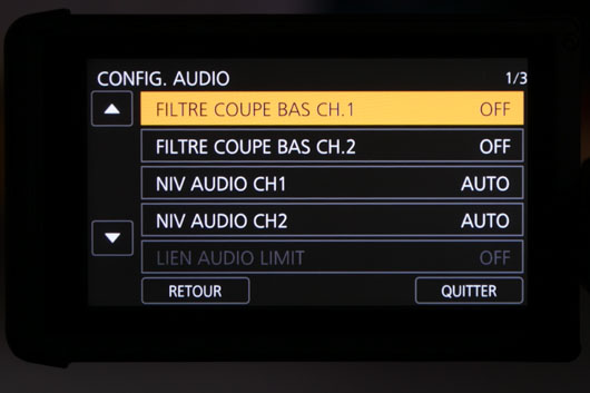 config audio