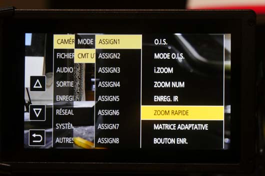 HC-X2 zoom rapide