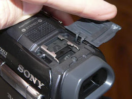 Sony DCR-PC1000 viseur