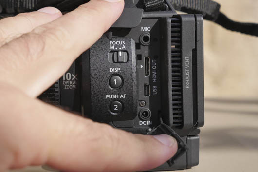 Canon XC10 connectique