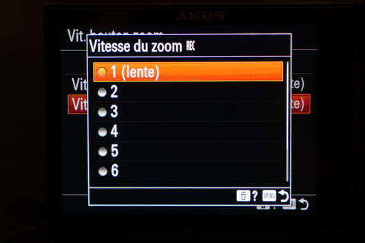 ZV-E10 vitesse zoom