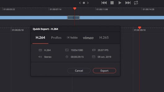 export davinci resolve 16