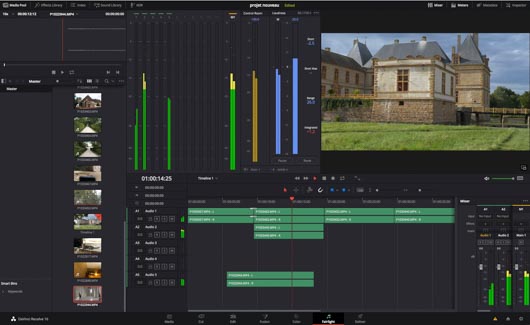 mastering audio davinci resolve 16