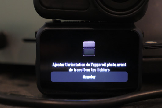 dji osmo nano ajuster l'orientation