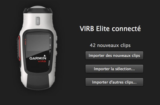 importer virb elite