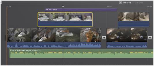 imovie 10 time-line