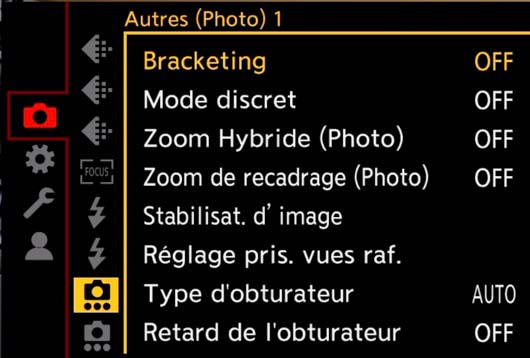 Mode Photo Lumix S1 II E