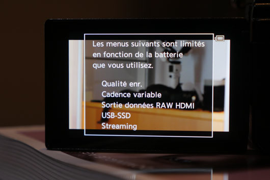 GH7 menus limits
