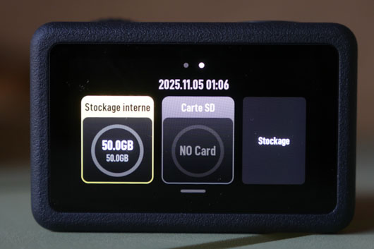 stockage interne