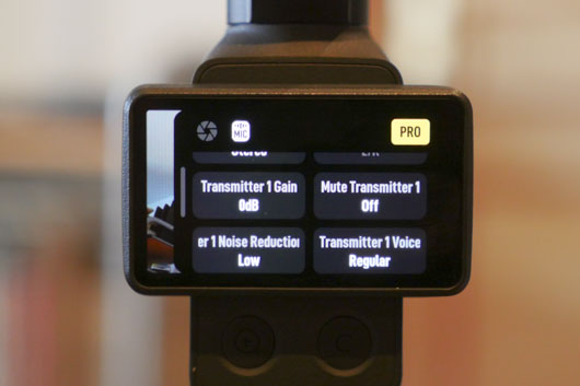 pocket 4 r�glage audio �metteur