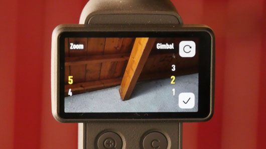 Zoom Gimbal vitesse pocket4