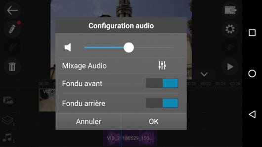 fondu audio