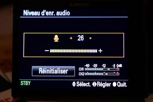 niveaux audio alpha 7c