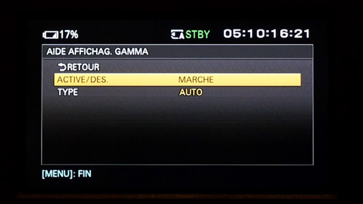 aide affichag gamma