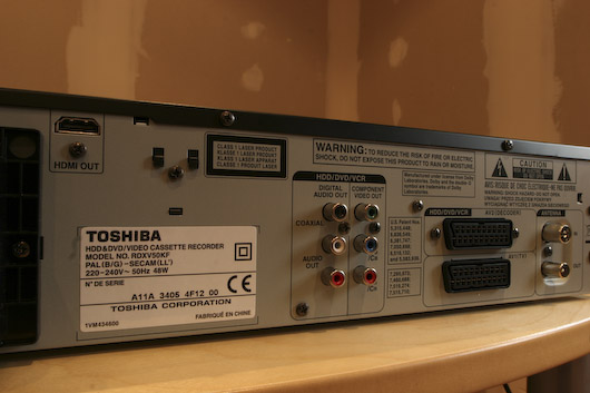 Toshiba RDXV 50KF / Toshiba DVR80 KF 